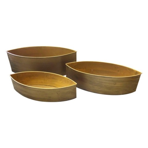 SET 3 BARCHETTE METALLO ORO 56